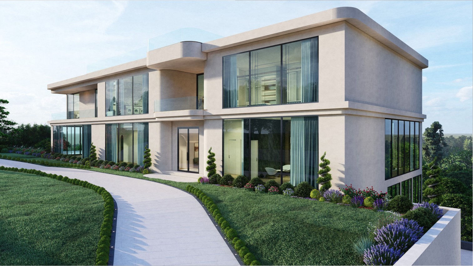 Original architectural rendering, page 1